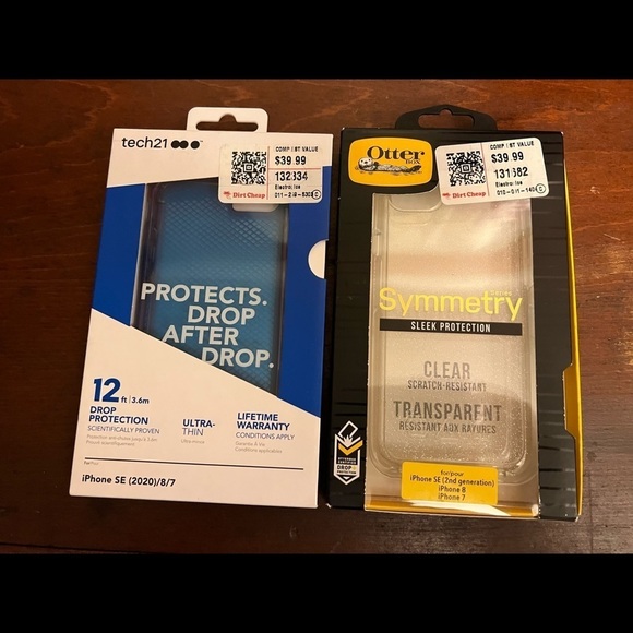 Phone Cases for iPhone SE iPhone 8/7. OTTERBOX, Tech 21  75% Off! - Picture 1 of 4